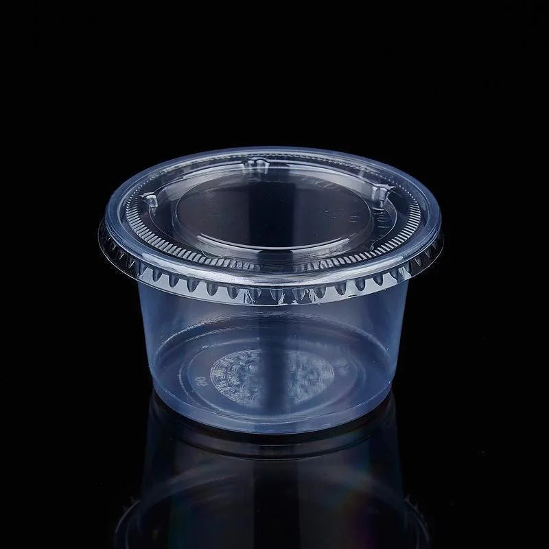 8OZ Disposable Plastic Cups with DomeOLids Clear Dessert Cup Mini Parfait Appetizer Containers for Ice Cream,Cake,Fruit,Pudding Peaceful Pleasures Health and Wellness 100 Sets