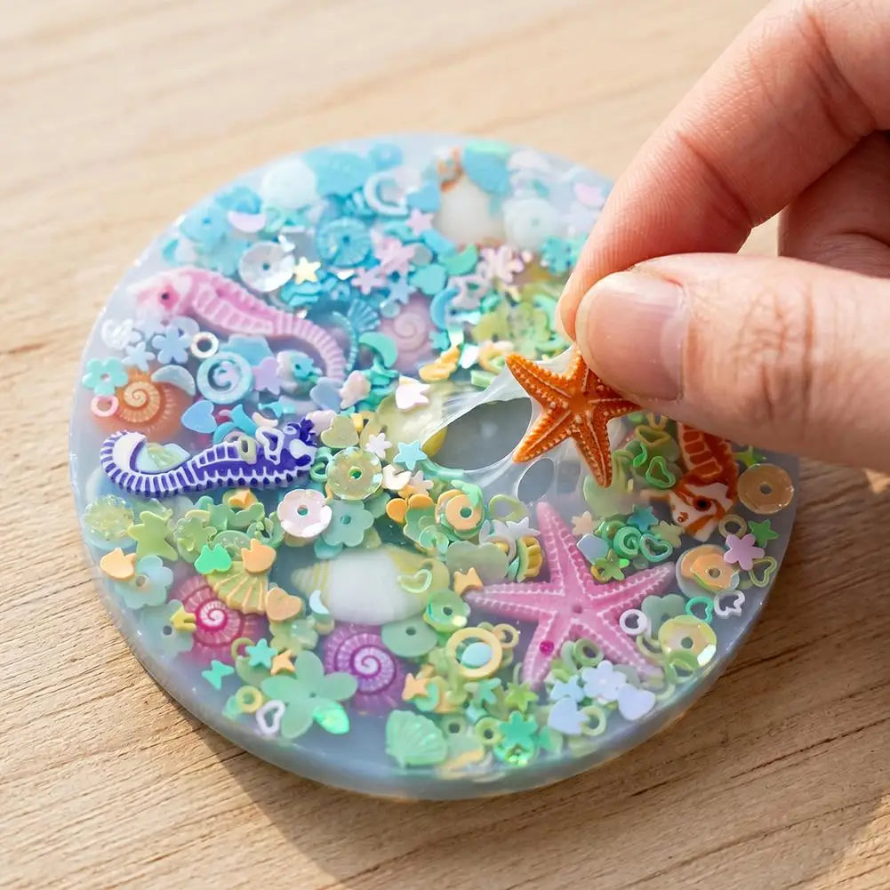 Ocean Themed Sensory Stress Relief Toys Silicone Picky Pad Decompression Skin Picking Pad For Autism ADHD Sensory Anxiety Toy Peaceful Pleasures Health and Wellness