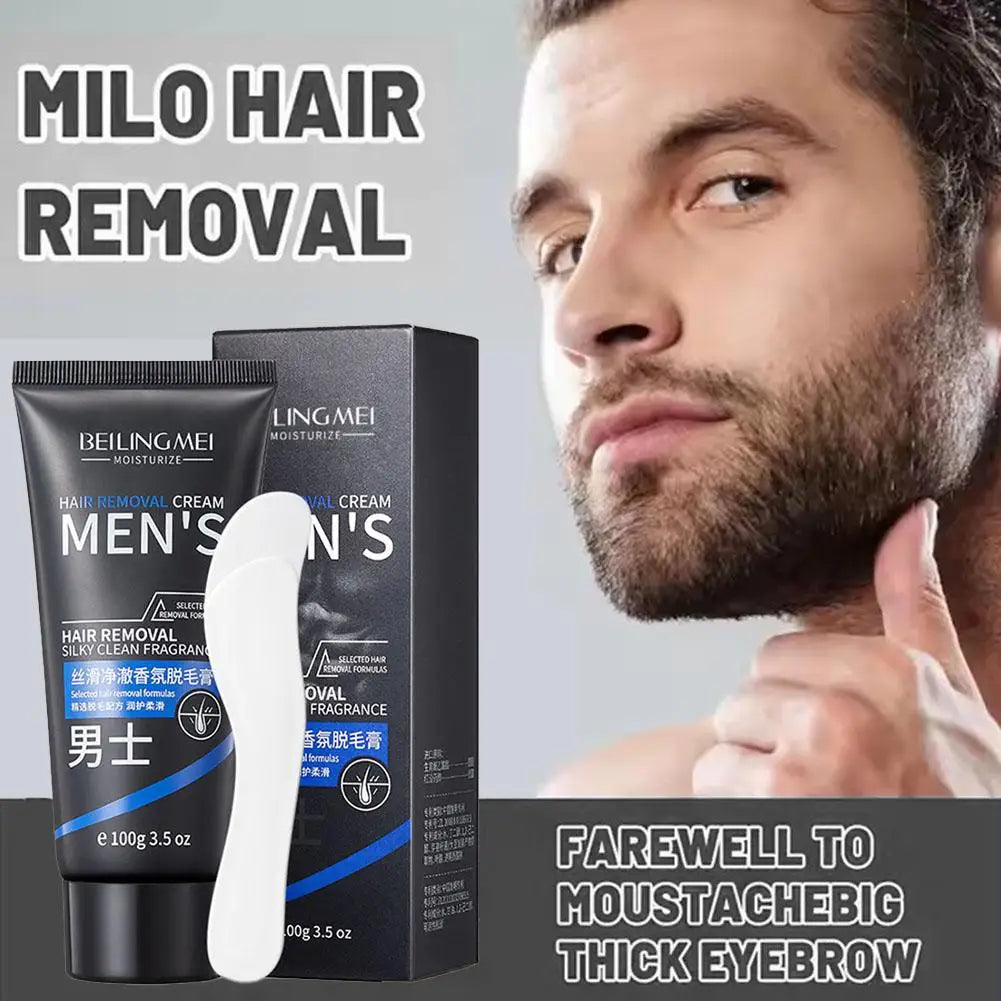 Hair Removal Cream Men And Women Painless Smooth And Refreshing Reshaping Confidence Enjoy Silky Skin 60ml/100g Peaceful Pleasures Health and Wellness