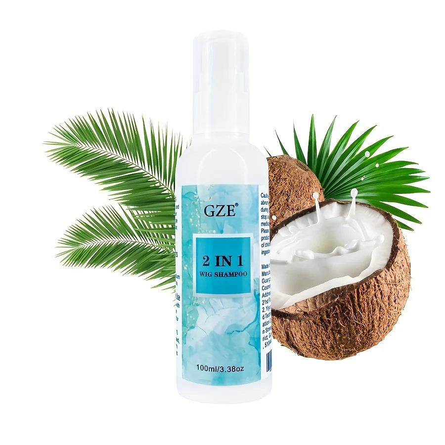 GZE 2-in-1 Synthetic Wig Shampoo | Deep Clean & Moisturize Wig Shampoo Peaceful Pleasures Health and Wellness