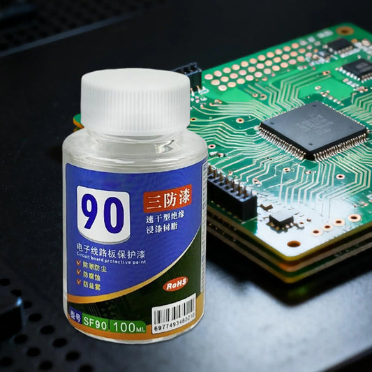 100ml Clear Conformal Coating Waterproof Protective Paint for Circuit Board, PCB, LED, Automotive Electronics Repair Peaceful Pleasures Health and Wellness