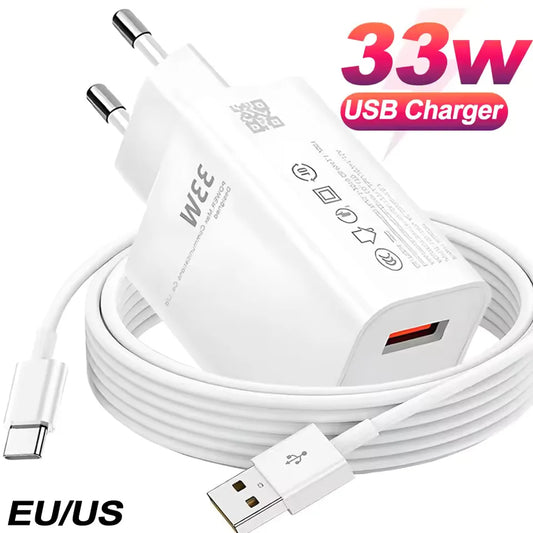 33W USB Fast Charger QC3.0 Turbo Adapter – iPhone & Android USB Wall Charger Peaceful Pleasures Health and Wellness