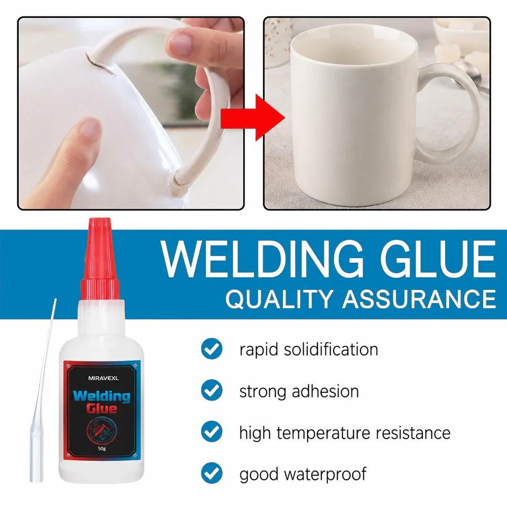 MIRAVEXL 50g Universal Super Glue – Instant High-Strength Adhesive