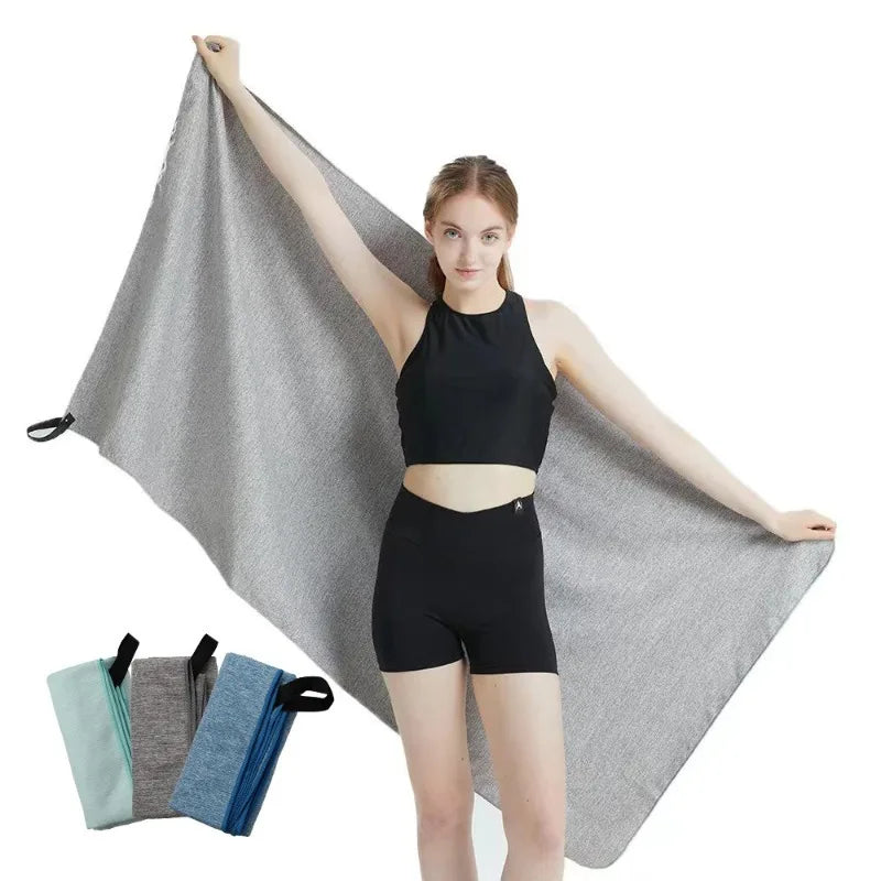 Ultra-fine Fiber Cationic Quick-drying Sports Towel Outdoor Fitness Water-absorbing Towel Sweat-wiping Towel Peaceful Pleasures Health and Wellness