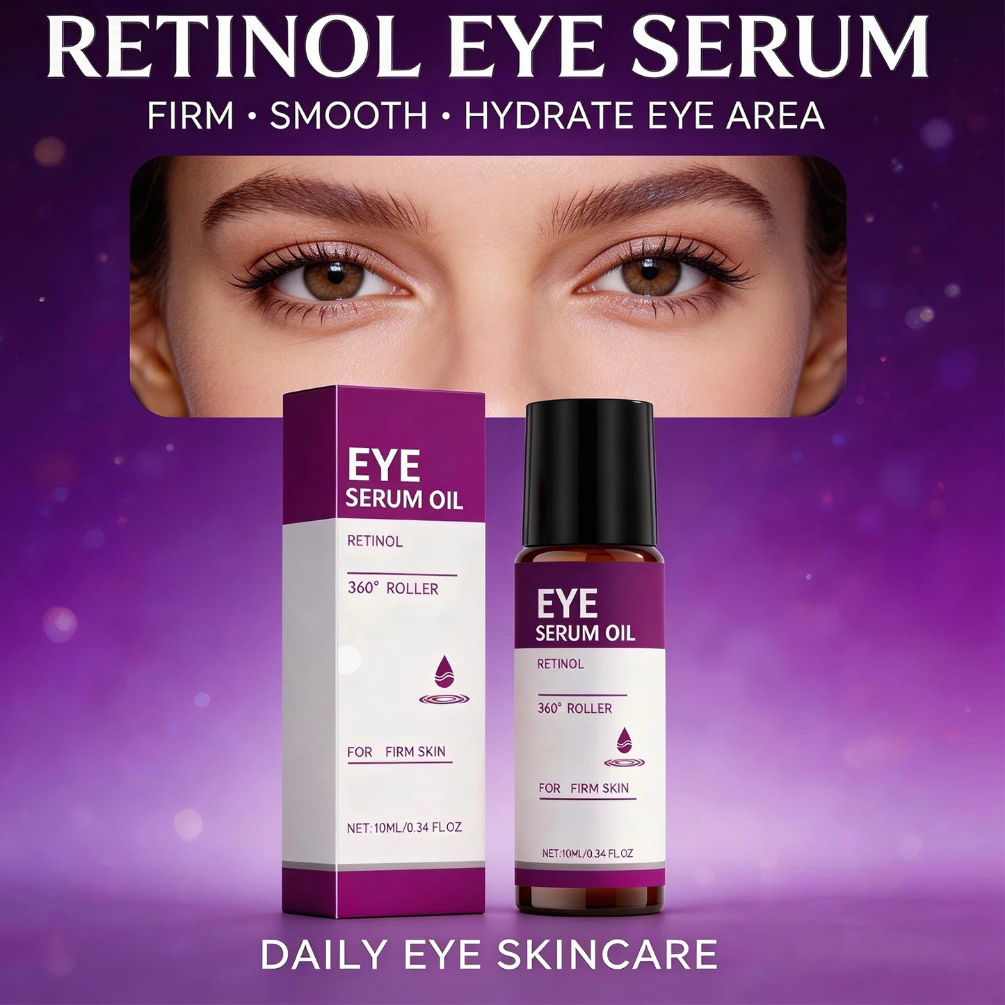 Retinol Eye Serum Anti Dark Circle Firming Lifting Skin Remove Eye Bag Eye Contour Moisturizing Essence Smoothing Eye Care 10ml Peaceful Pleasures Health and Wellness