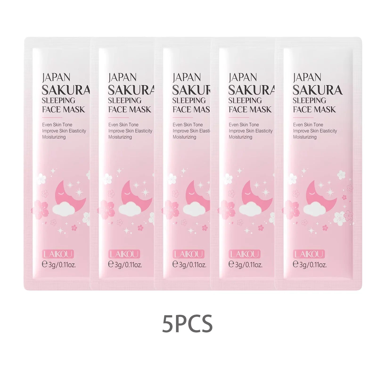 LAIKOU Sleeping Face Mask – Hydrating & Nourishing 5pk Peaceful Pleasures Health and Wellness sakura