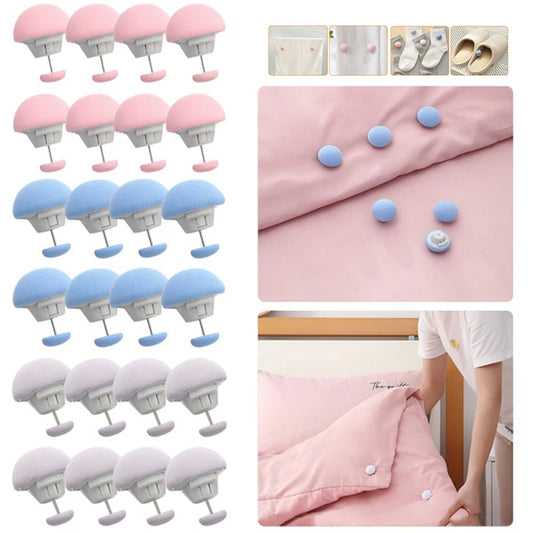 Mushroom Quilt Clips | Non-Slip Bed Sheet Blanket Fasteners Bedding Clips Peaceful Pleasures Health and Wellness