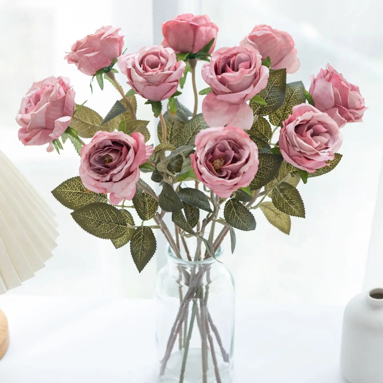 Artificial Silk Rose Bouquet – Wedding & Home Decor Flowers
