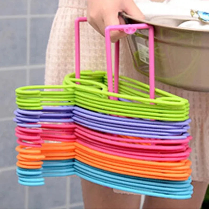 Hanger Organizer Stacker Rack for Closet & Laundry Room