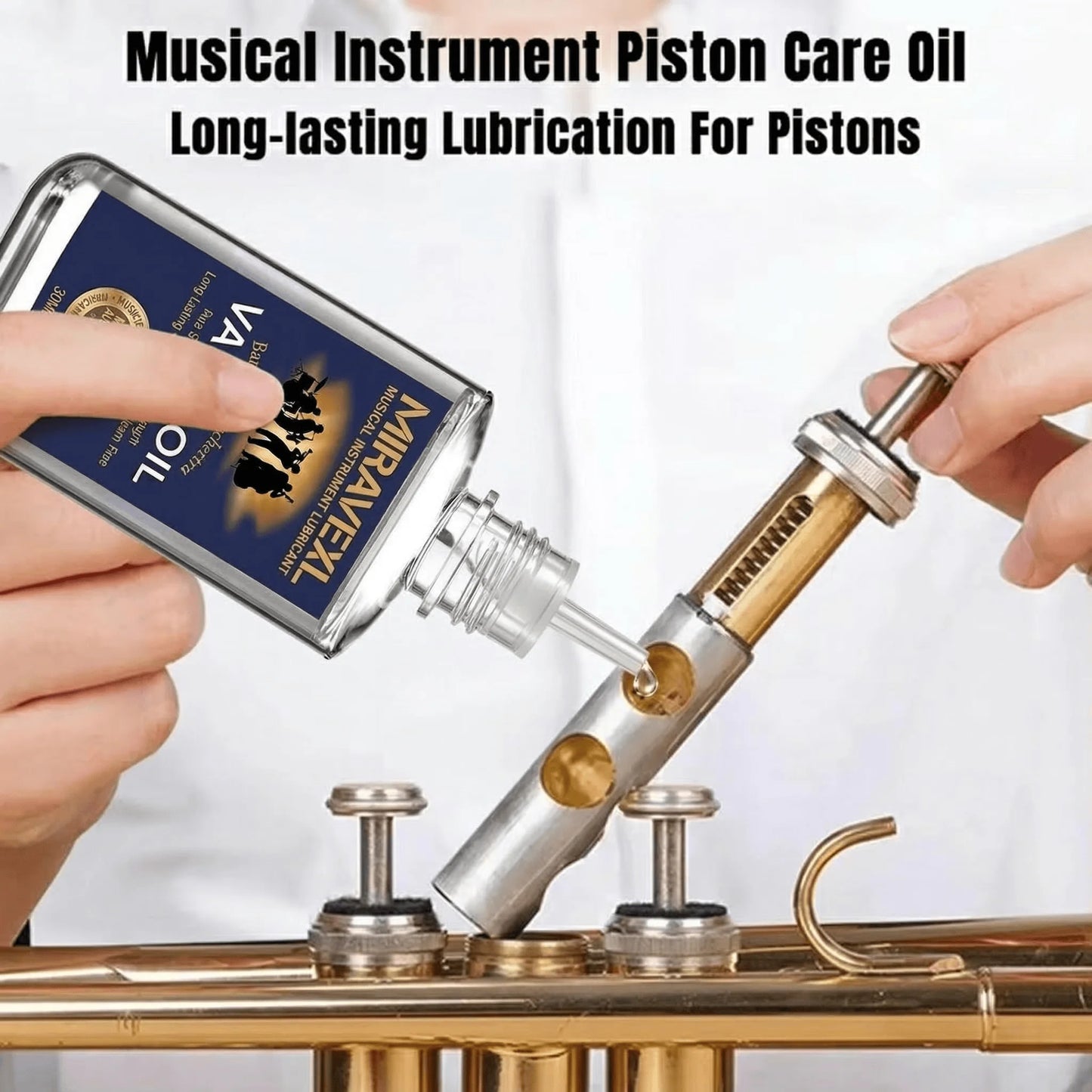 MIRAVEXL 30ml Musical Instrument Valve Oil Grease for Saxophone Brass Horn Guitar Metal Parts Lubricant Maintenance Peaceful Pleasures Health and Wellness