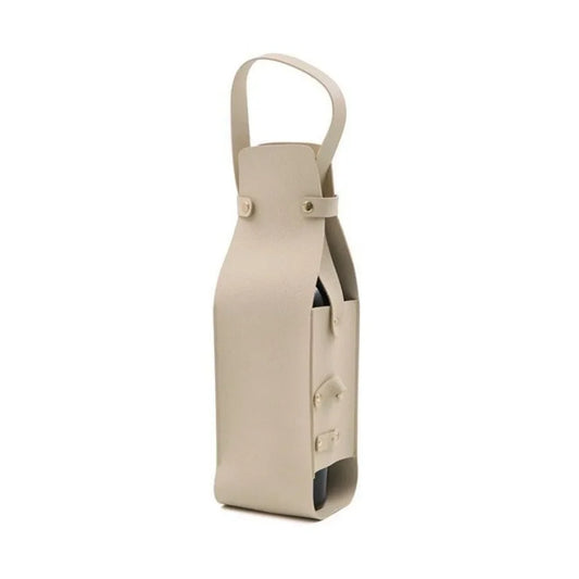 Waterproof PU Wine Tote Bag – Reusable Bottle Carrier Gift Wine Bottle Tote Bag Oasis Select Beige