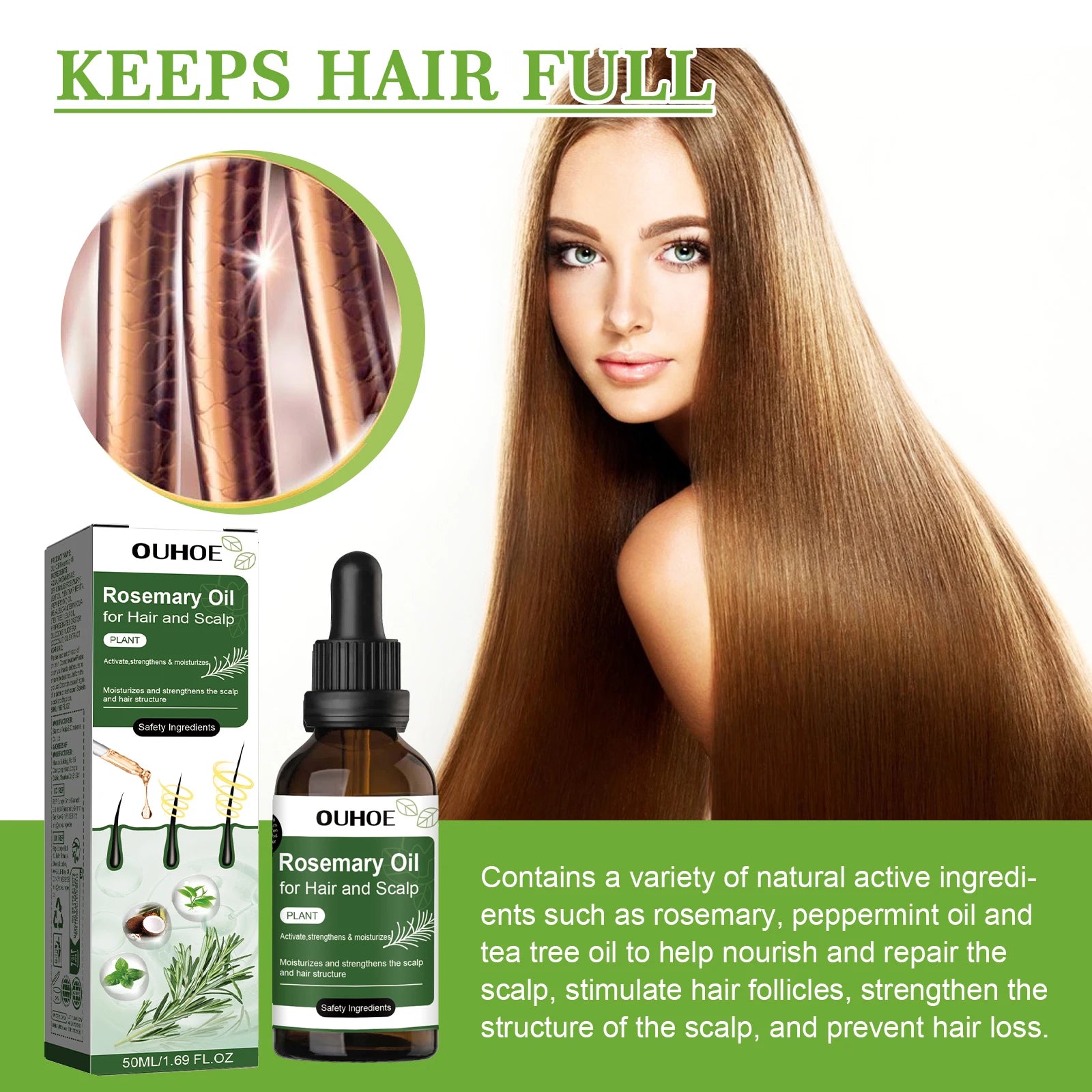 Batana Rosemary Biotin Hair Oil – Scalp & Split End Treatment Scalp Hair Treatment Oil Peaceful Pleasures Health and Wellness