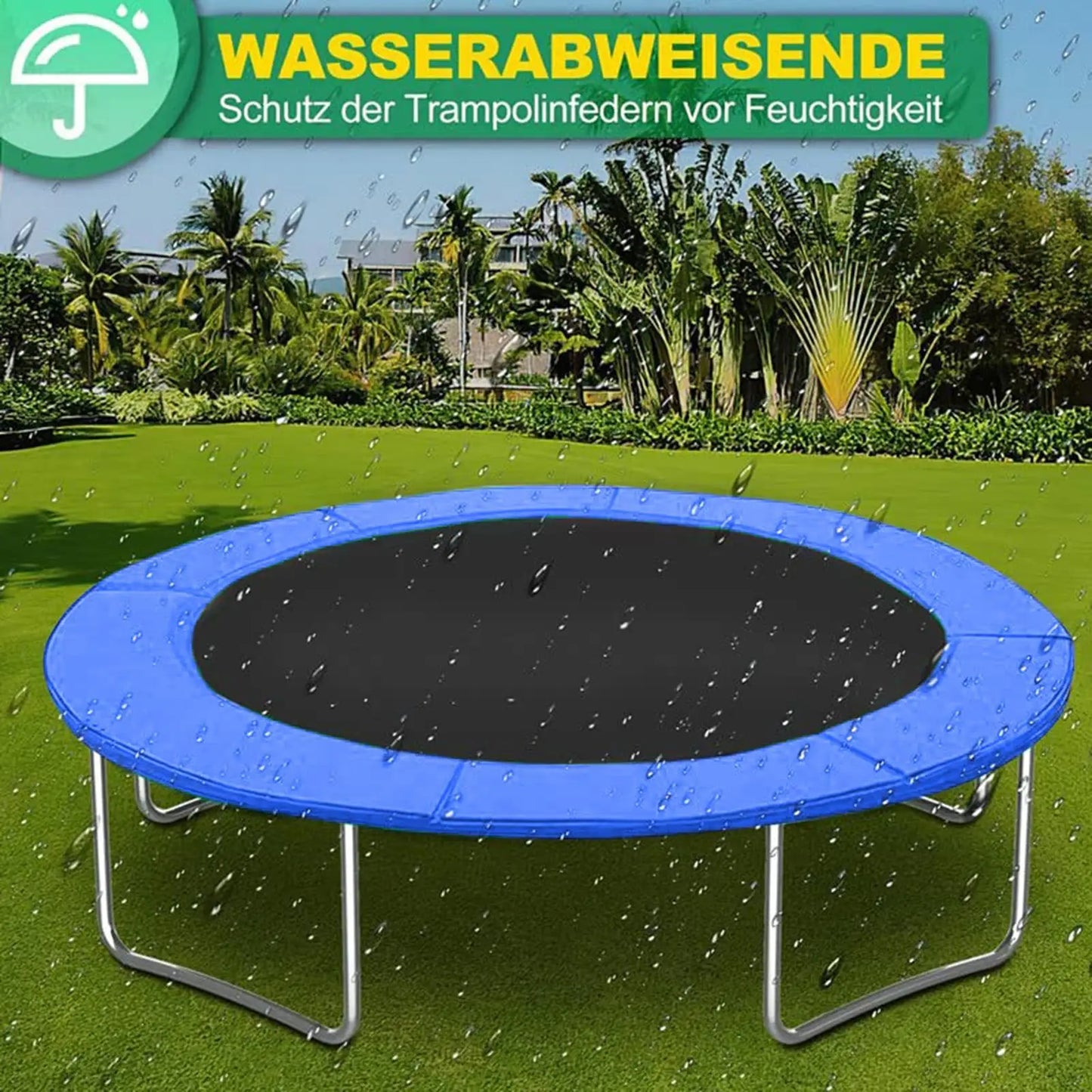 Trampoline Spring Cover Pad 8ft 10ft – Waterproof UV Safety Mat