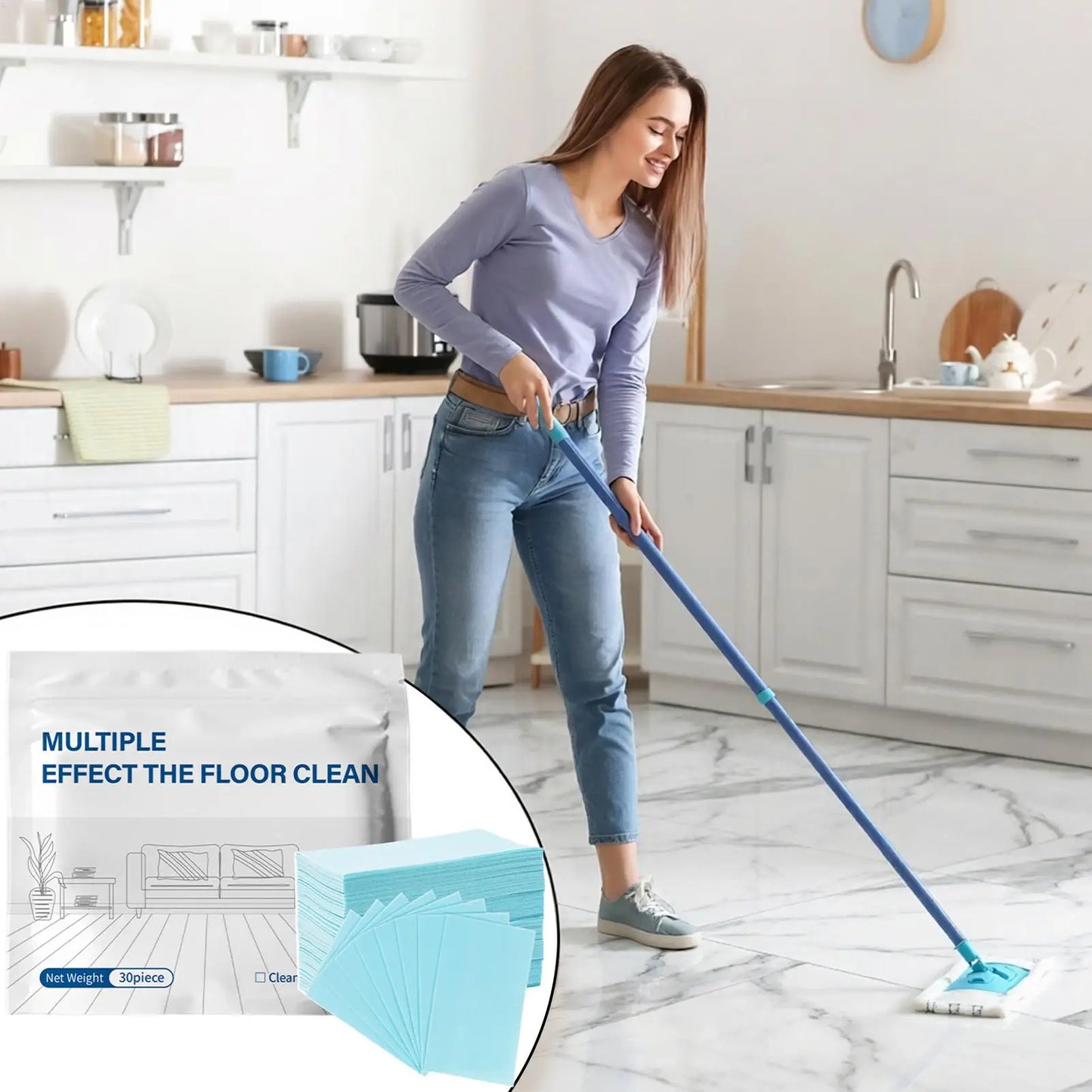 30-Pack Floor Cleaning Tablets – Hardwood, Tile & Laminate