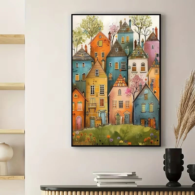 Colorful Canvas Wall Art Print | Bedroom & Living Room Decor