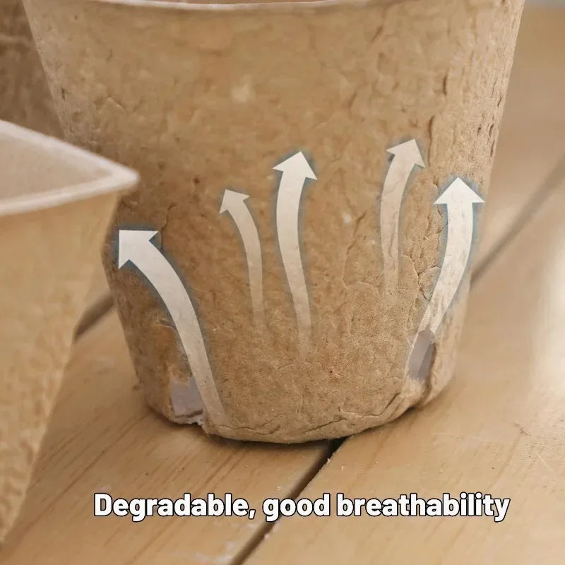 Biodegradable Peat Pots Seed Starter Cups with Drainage – 20/40pk