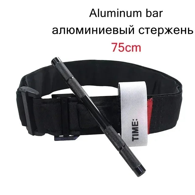 Second Generation Upgrade Repeated Use Strengthen Tactical First Aid New Metal Aluminum Rod Tourniquet Survival Hemostasis Peaceful Pleasures Health and Wellness 75cm Aluminum rod