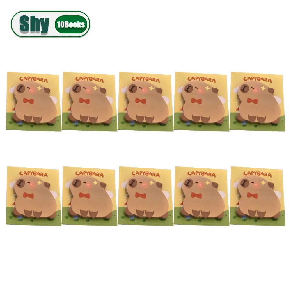 Cute Capybara & Dolphin Sticky Notes – 30 Sheet Memo Pads