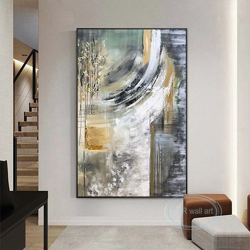 High Quality Living Artwork Handmade Canvas Art Oil Painting Light Luxury Decorative Abstract Wall Poster Drawing Room Bedroom Peaceful Pleasures Health and Wellness