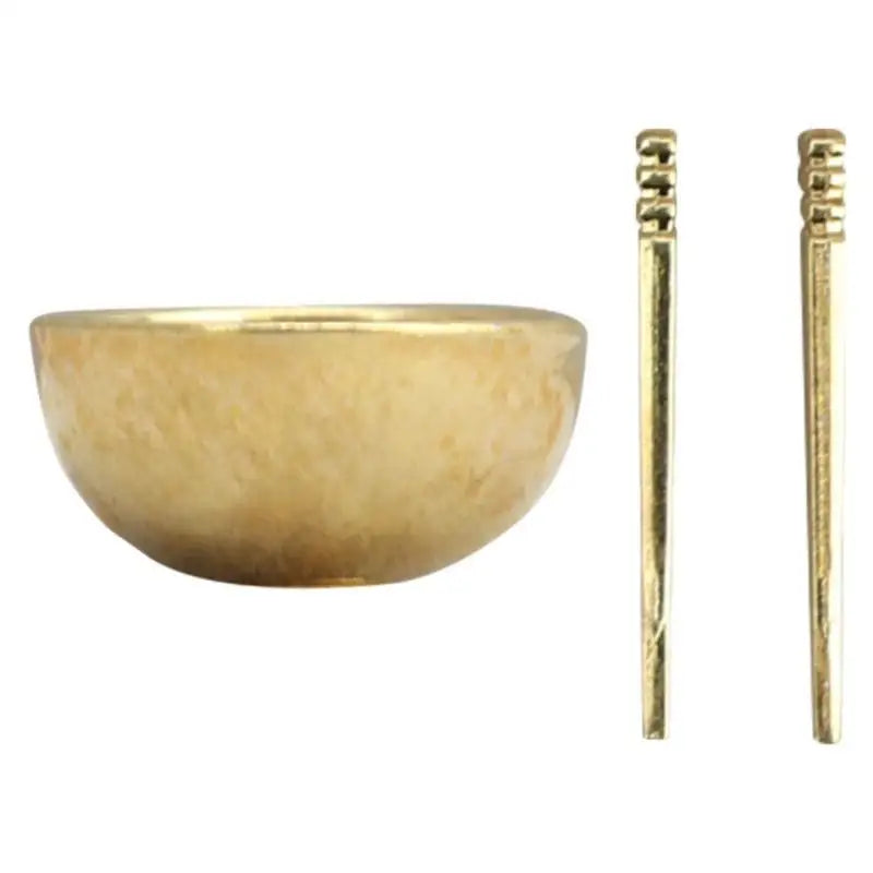 1/12 Miniature Bowl & Chopsticks Dollhouse Tableware Set