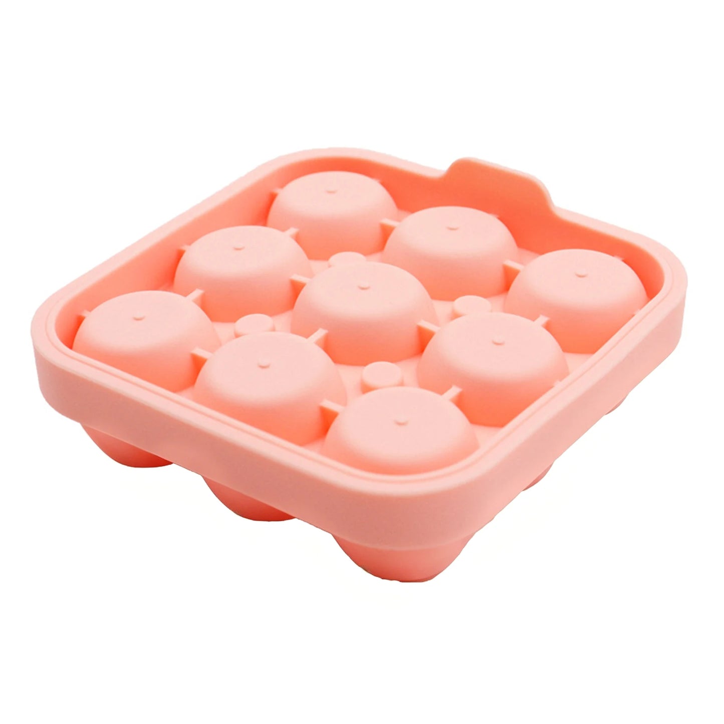 Ice Cubes Mold,Reusable Rose Design Ice Tray, 9-Pane Ice Cube Mold, Whiskey Cold Drink Ice Tray, Easy Release Ice Tray Mold Peaceful Pleasures Health and Wellness Pink As Shown