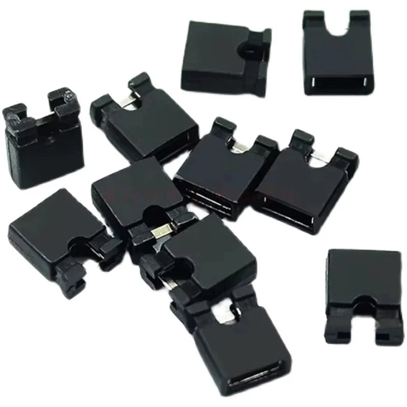 100PCS Pitch 2.0mm Shorting Cap Pin Header Jumper Cap Short Block Black Circuit Board Jumper Cap Peaceful Pleasures Health and Wellness