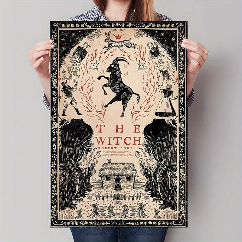 The Witch Horror Movie Poster Canvas Wall Art | Unframed Print Canvas Poster Print Peaceful Pleasures Health and Wellness