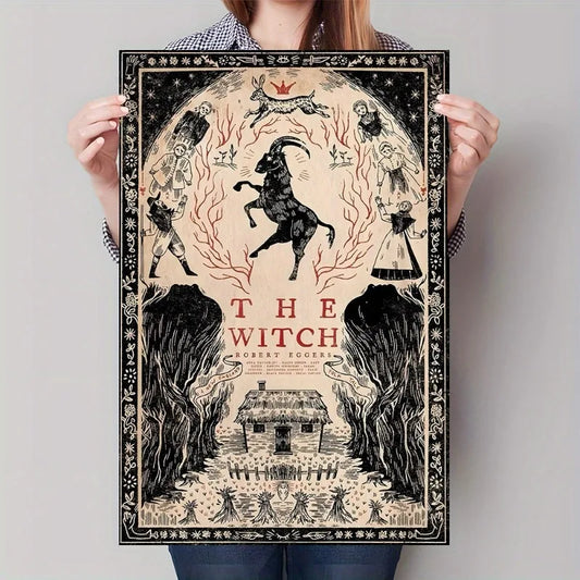 The Witch Horror Movie Poster Canvas Wall Art | Unframed Print Canvas Poster Print Peaceful Pleasures Health and Wellness