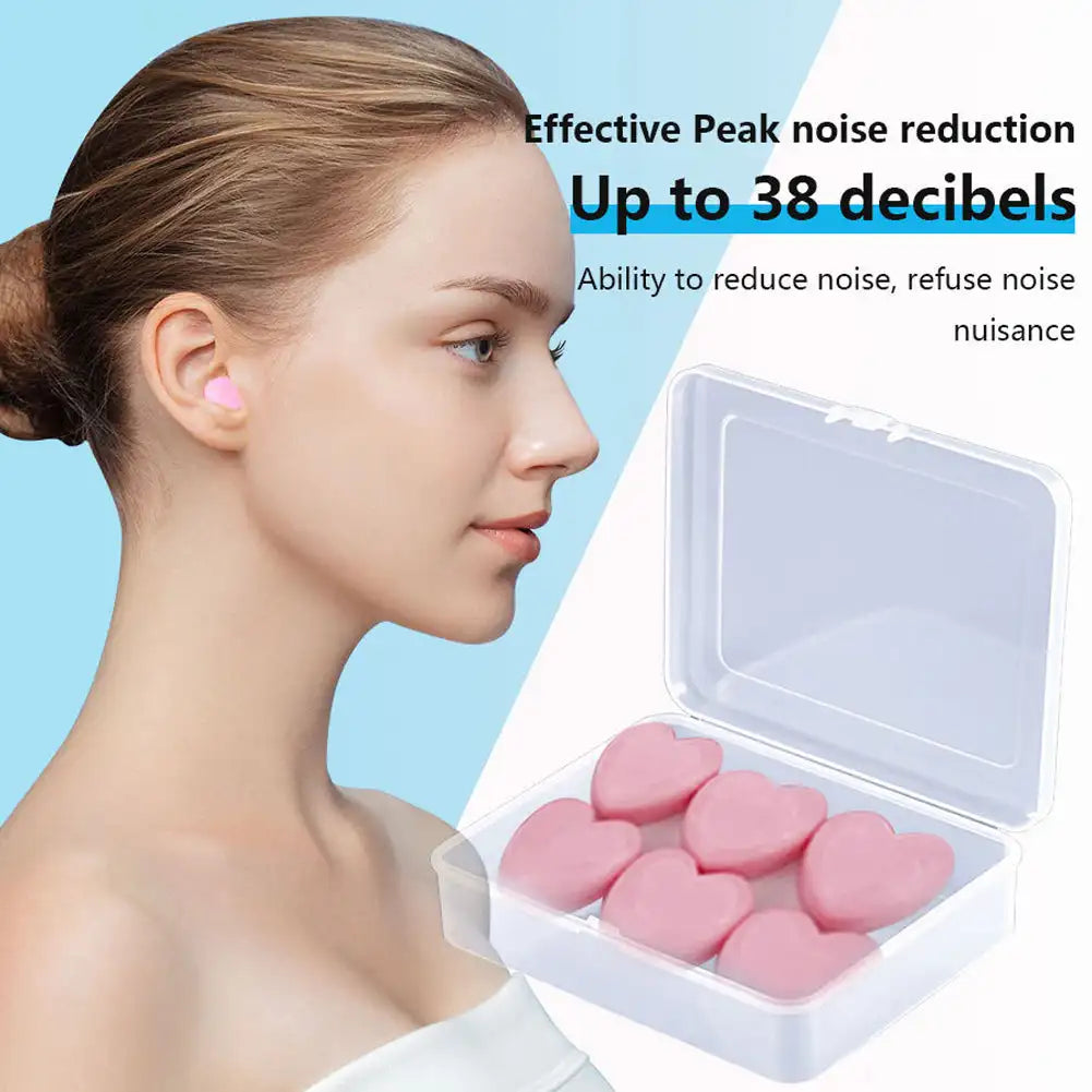 Silicone Reusable Earplugs – Noise Reduction, Sleep & Swimming