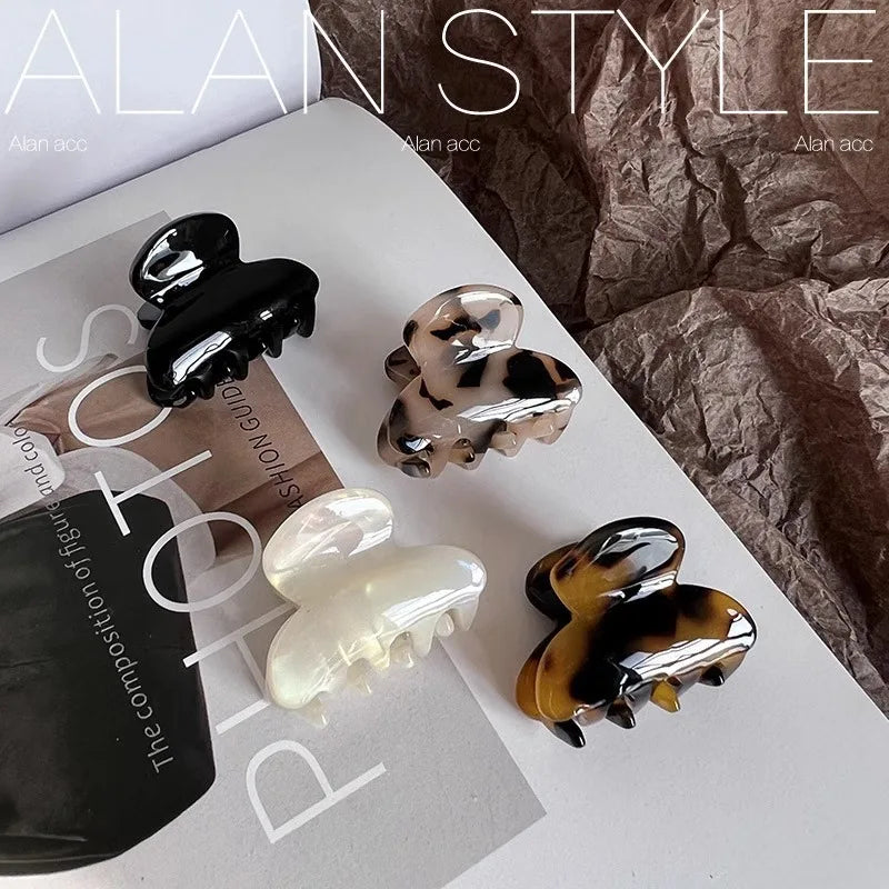 New Sweet Small Mini Hair Claws Acetate Hair Clips for Women Girl Barrettes Crab Clamp Ponytail Hairpin Fashion Accessories Peaceful Pleasures Health and Wellness