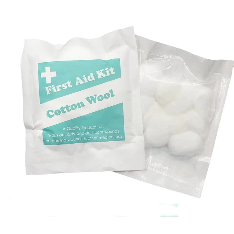 Disposable Absorbent Cotton Balls 10-Pack | First Aid & Skin Care