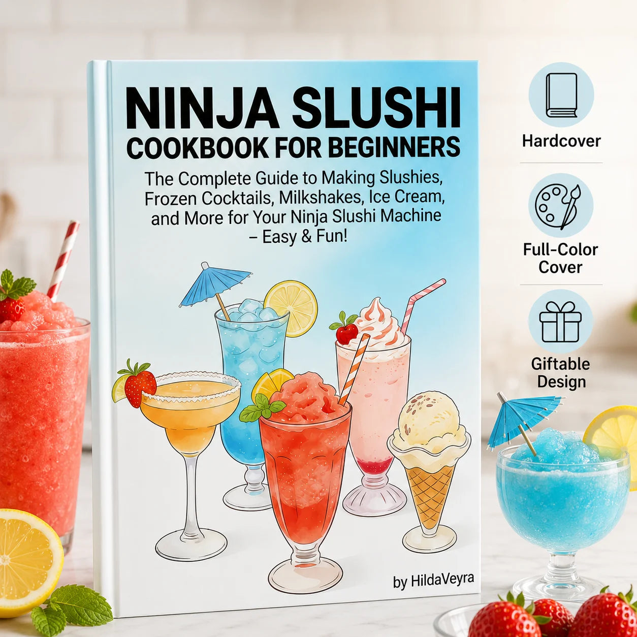 Ninja Slushi Cookbook A5 Guide Beginners Slushies Milkshakes Ice
