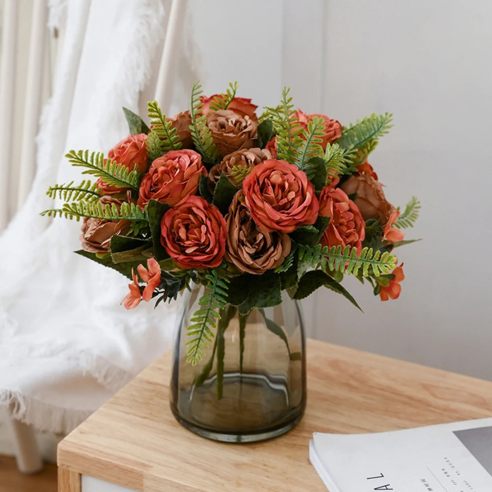 Silk Peony Artificial Flowers – Wedding, Home Décor & Gift