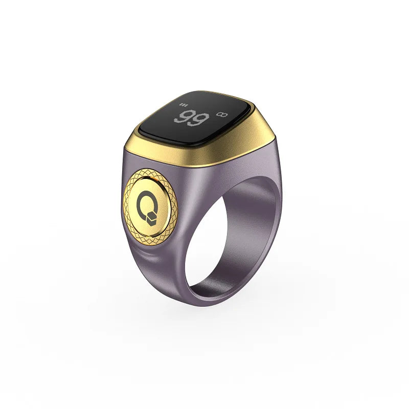 Hand Pressed Electronic Counter, Finger Counter, Smart Bluetooth Mini Counter Peaceful Pleasures Health and Wellness 18mmpurple