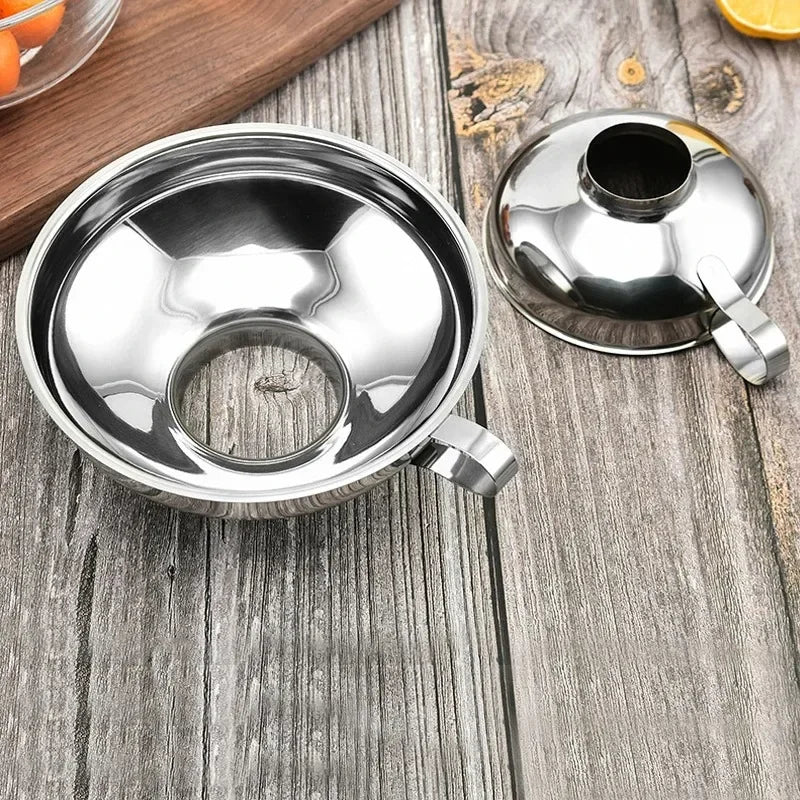 Stainless Steel Wide Mouth Canning Funnel – Jam & Jar Peaceful Pleasures Health and Wellness