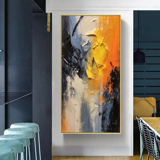 Original Hand-Painted 3D Texture Wall Art for Living Room And Bedroom Unique Gift Idea Peaceful Pleasures Health and Wellness