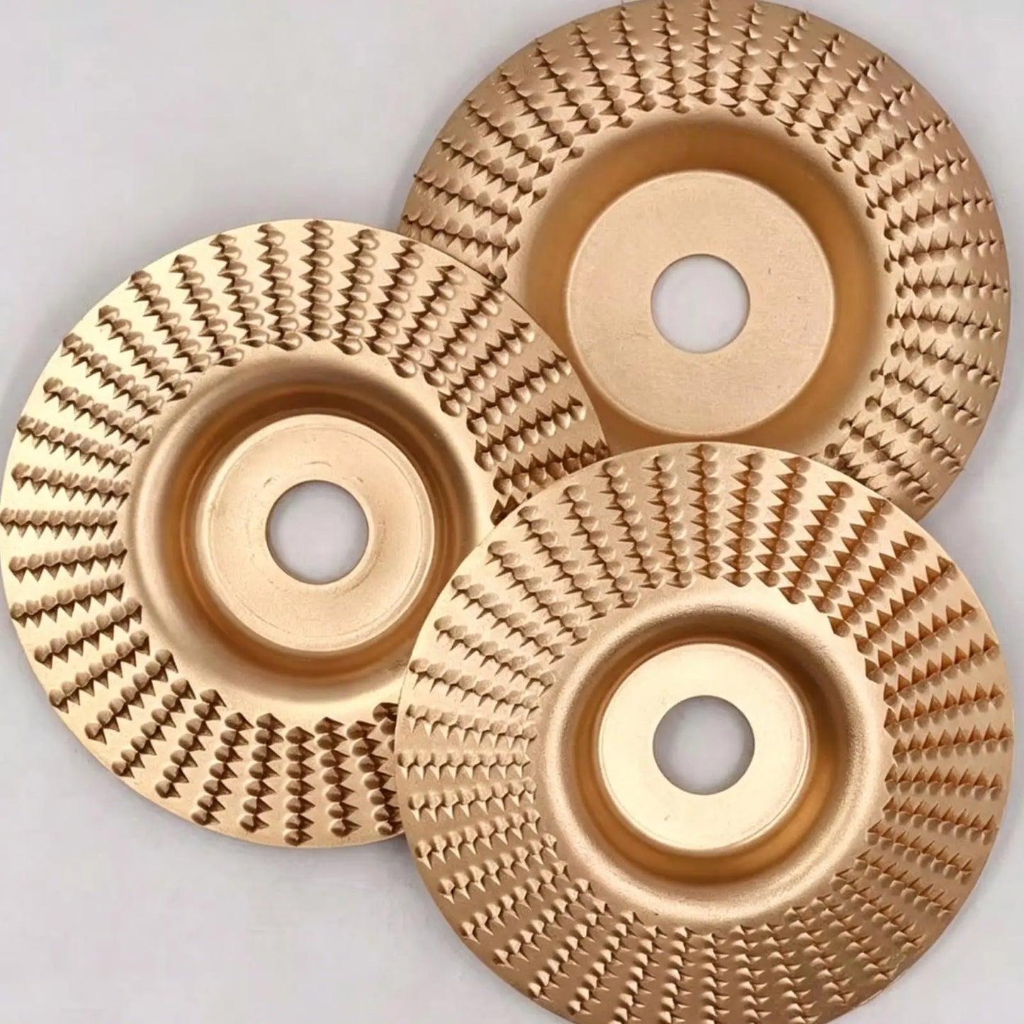 3-Piece Wood Carving Disc Set | Angle Grinder Grinding Wheels