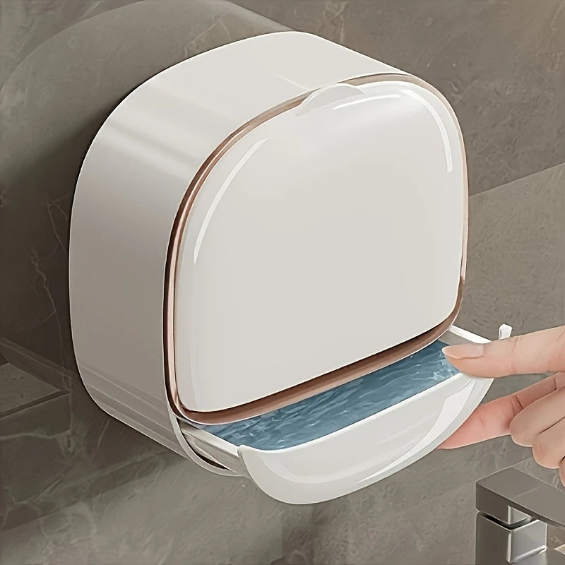 Stylish High-End Soap Holder, Designed for Shower, Bathroom or Kitchen Use, with Lid, No Drilling Required Peaceful Pleasures Health and Wellness