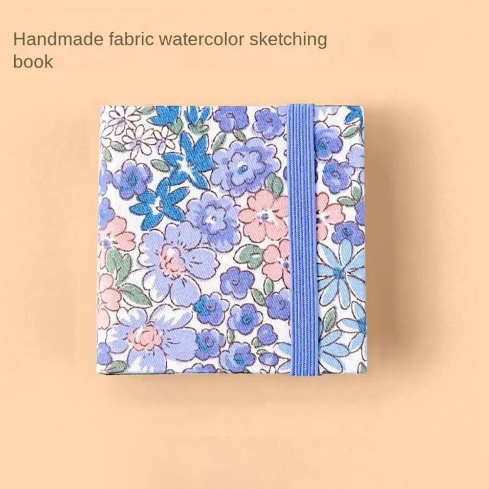 Mini Fabric Watercolor Sketchbook | 20 Sheets 300GSM Square