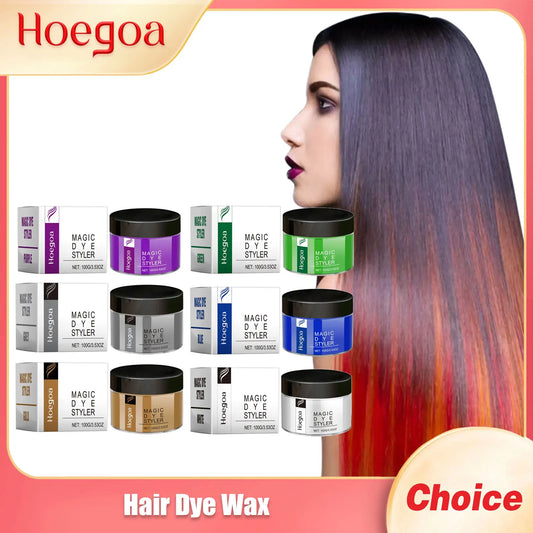 HOEGOA Hair Color Wax & Styling Pomade – 100g Hair Color Wax Peaceful Pleasures Health and Wellness
