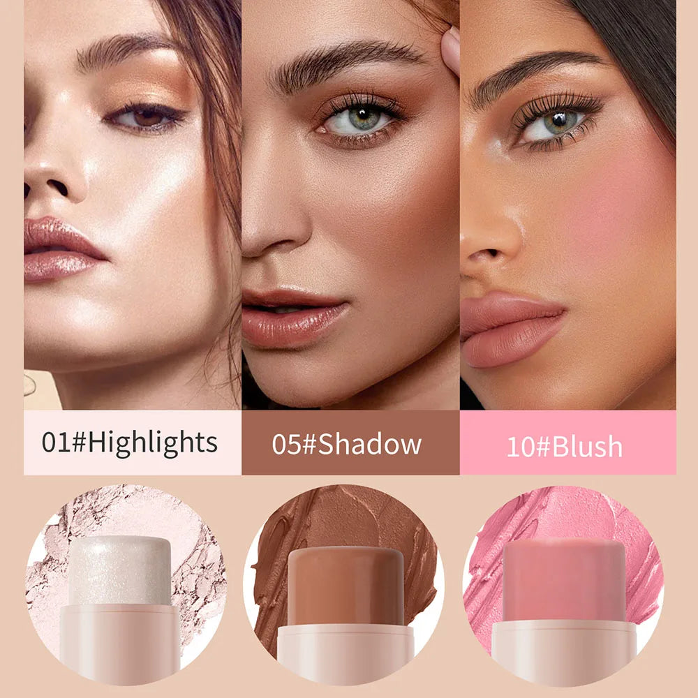 2-in-1 Contour Bronzer & Highlighter Stick | Cream Concealer Pen