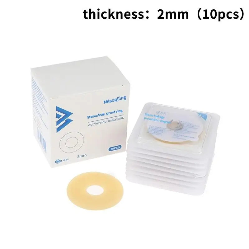 10Pcs Anti-Leakage Ring For Colostomy Bag Ostomy Paste Ring Baseplates Stoma Care Products To Protect Skin Peaceful Pleasures Health and Wellness 2mm