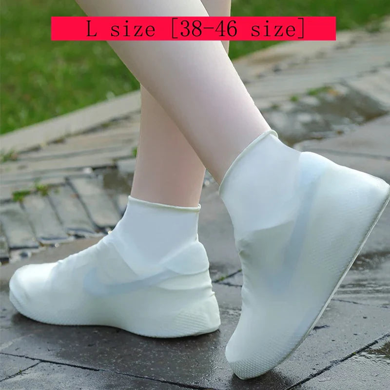 Latex Waterproof Shoe Covers – Non-Slip Reusable Rain Overshoes
