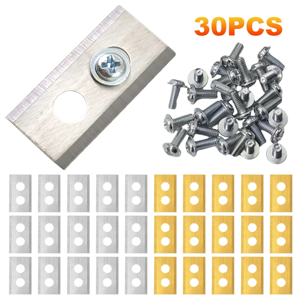 30-Pc Stainless Steel Robot Mower Replacement Blades Kit