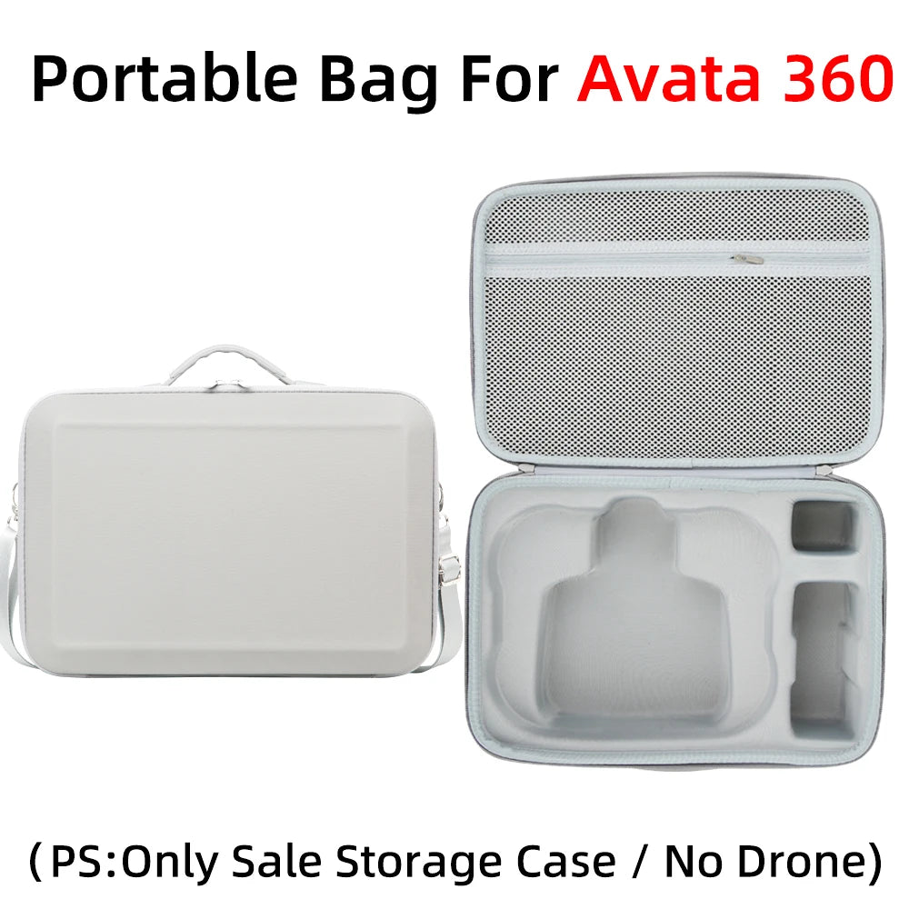 For DJI Avata 360 For RC2 Carrying Case And Charging Hub Carrying Case Comes With Shoulder Strap For Easy Portability Peaceful Pleasures Health and Wellness GRAY