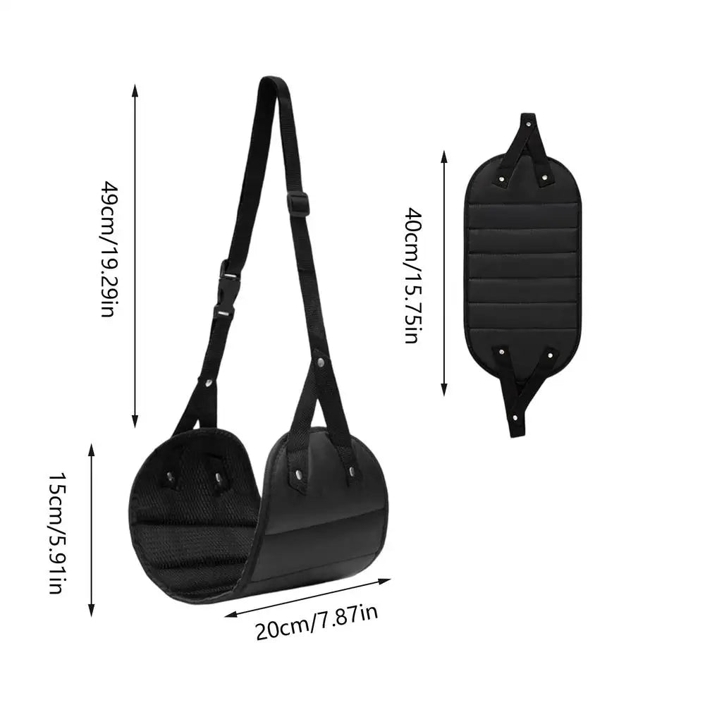 Portable Adjustable Foot Hammock – Airplane & Office Travel Rest