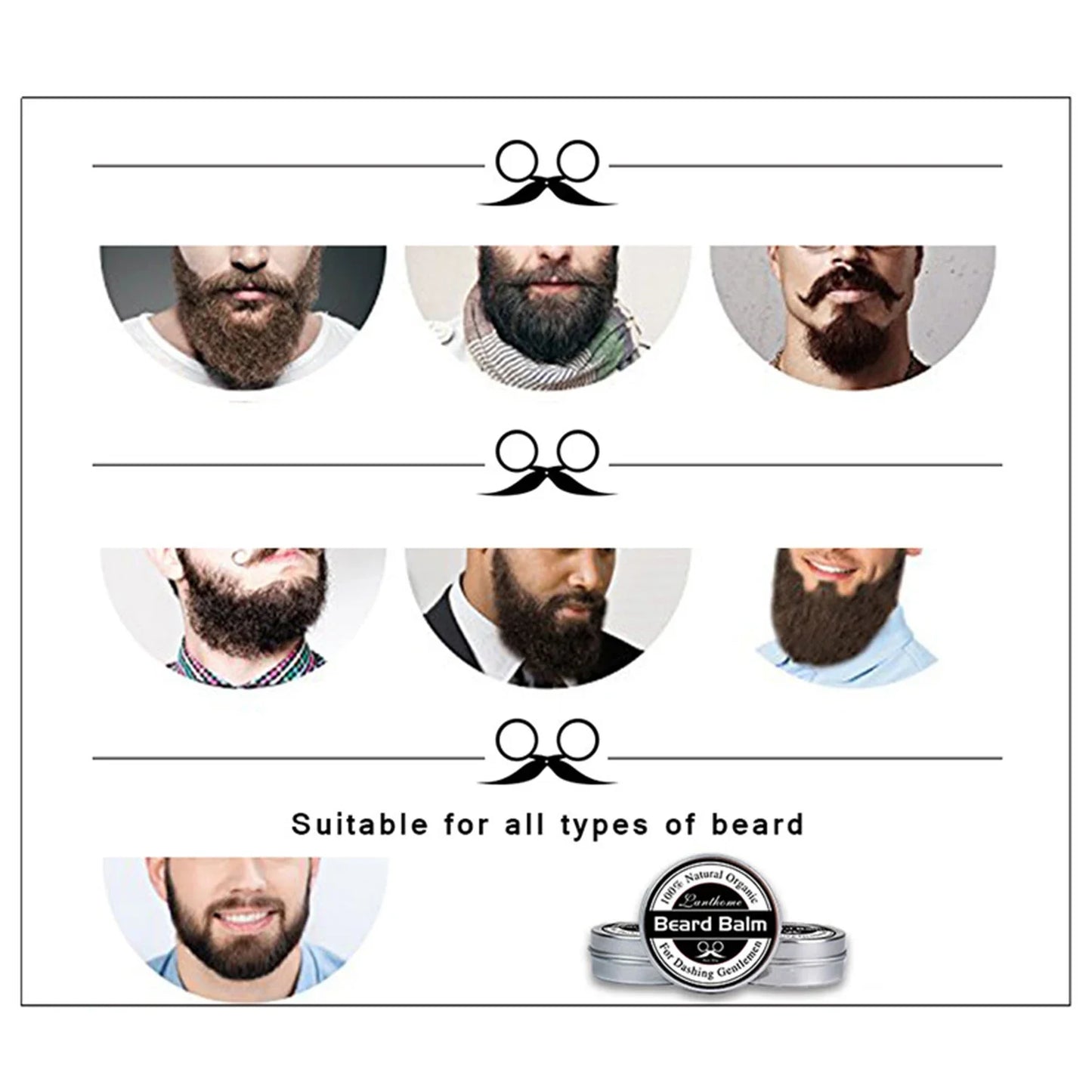 Lanthome 30g Beard Balm Conditioner – Softness & Growth