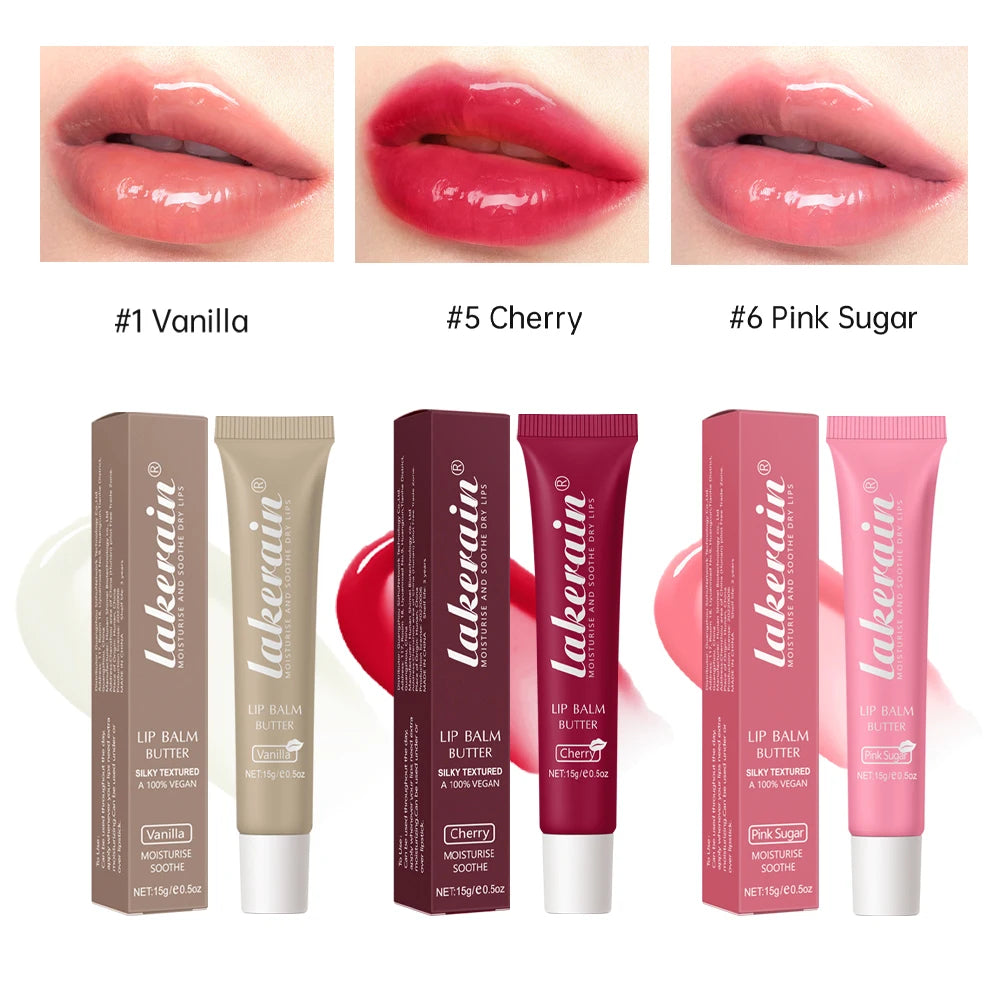 3pcs/Kit Butter Moisturizing Lip Gloss Oil Jelly Lipgloss Liquid Lipstick Lip Tint Brown Sugar Crystal Lip Balm Peaceful Pleasures Health and Wellness 156