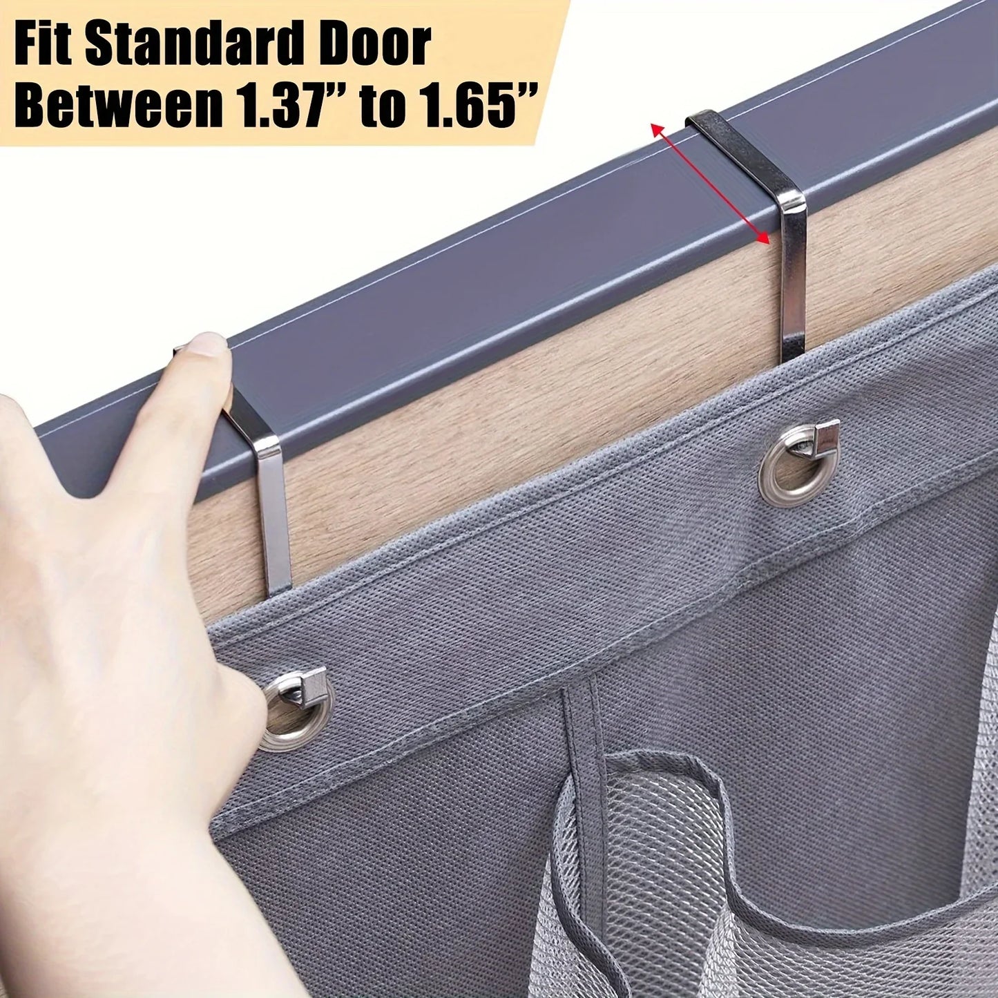 28-Pocket Over-The-Door Hanging Shoe Organizer | Mesh Storage
