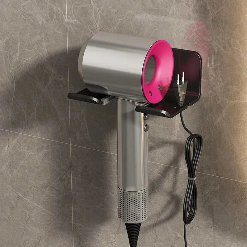 Wall Mounted Hair Dryer Holder | No-Drill Bathroom Organizer